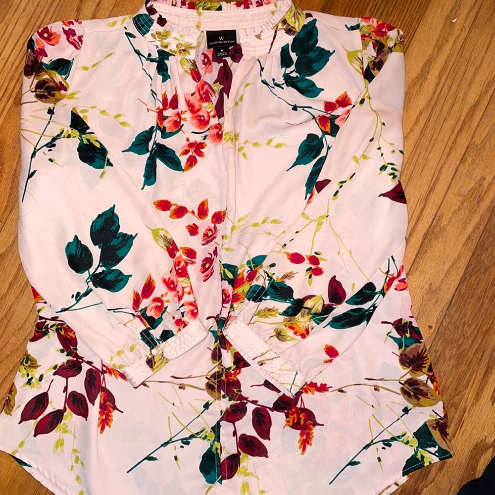 Worthington quarter sleeve blouse